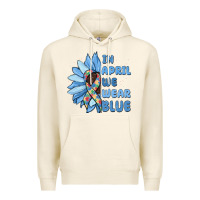Tofu in april we wear blue Premium Hoodie - MaliasSmallBusiness