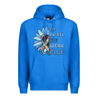 True Royal in april we wear blue Premium Hoodie - MaliasSmallBusiness