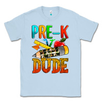 Dusty Blue pre k dude Classic Tee - texasbilliewilder