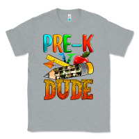 Heather Grey pre k dude Classic Tee - texasbilliewilder