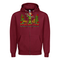 Burgundy my 1st cinco de mayo Zipper Hoodie - texasbilliewilder