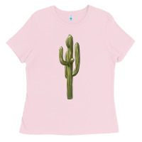 Bubblegum Pink cactus Ladies Tee - BarkalooDesign