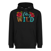 Black stay wild Heavyweight Hoodie - HRA Design Shop