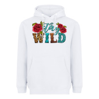 White stay wild Heavyweight Hoodie - HRA Design Shop