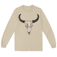 Mushroom western bull skull tbw Long Sleeve Tee - texasbilliewilder