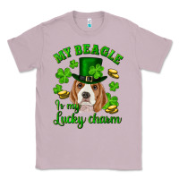 Lilac st.patrick's day my beagle is my lucky charm Classic Tee - RanaPortraitStore