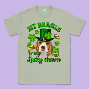 St.patrick's Day My Beagle Is My Lucky Charm Classic Tee Designed By Ranaportraitstore