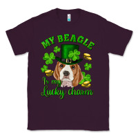 Plum st.patrick's day my beagle is my lucky charm Classic Tee - RanaPortraitStore