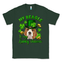 Sports Green st.patrick's day my beagle is my lucky charm Classic Tee - RanaPortraitStore