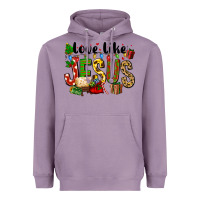 Lavender Christmas love like jesus Heavyweight Hoodie - FaDigitalArtStudio