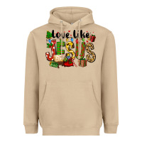 Mushroom Christmas love like jesus Heavyweight Hoodie - FaDigitalArtStudio
