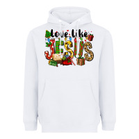White Christmas love like jesus Heavyweight Hoodie - FaDigitalArtStudio
