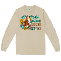 Mushroom western just a girl who loves horses Long Sleeve Tee - texasbilliewilder