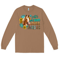Toasted Coconut western just a girl who loves horses Long Sleeve Tee - texasbilliewilder