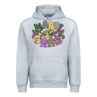 Heather Grey mardi gras Urban Hoodie - MaliasSmallBusiness