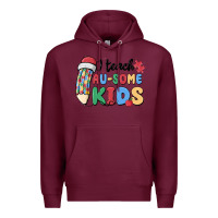Burgundy i teac au some kids Premium Hoodie - MaliasSmallBusiness