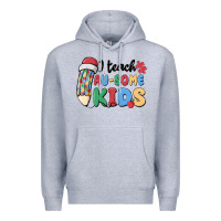 Heather Grey i teac au some kids Premium Hoodie - MaliasSmallBusiness