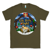 Army Green oh holy night Classic Tee - BundleAndBundleShop