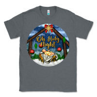 Charcoal Heather oh holy night Classic Tee - BundleAndBundleShop