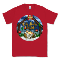 Red oh holy night Classic Tee - BundleAndBundleShop