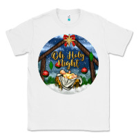 White oh holy night Classic Tee - BundleAndBundleShop