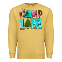Antique Gold camp life Premium Sweatshirt - AdoDesignShop
