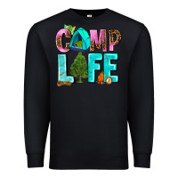 Black camp life Premium Sweatshirt - AdoDesignShop