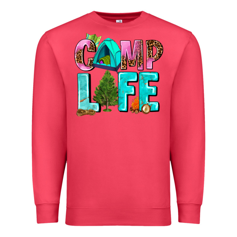 Camp Life Premium Sweatshirt by AdoDesignShop | Teevron