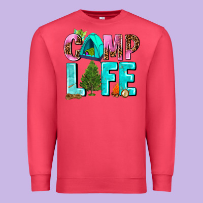 Camp Life Premium Sweatshirt Designed By Adodesignshop