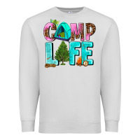 Dove Grey camp life Premium Sweatshirt - AdoDesignShop