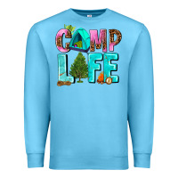 Ocean Blue camp life Premium Sweatshirt - AdoDesignShop