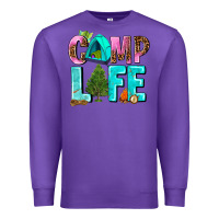 Purple camp life Premium Sweatshirt - AdoDesignShop