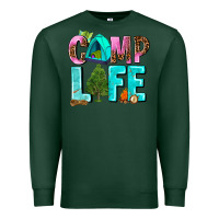 Sports Green camp life Premium Sweatshirt - AdoDesignShop