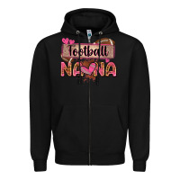 Black football nana with leopard Zipper Hoodie - Zillion Design Studio