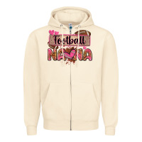 Football Nana With Leopard Zipper Hoodie | Teevron