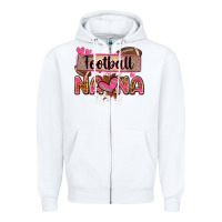 White football nana with leopard Zipper Hoodie - Zillion Design Studio