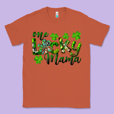 St. Patrick's Day One Lucky Mama Classic Tee Designed By Ranaportraitstore