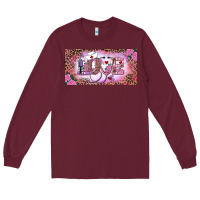 Burgundy Valentine's Day Nurse Love Long Sleeve Tee - RanaPortraitStore