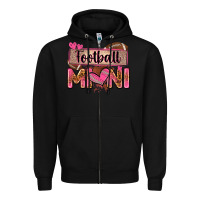 Black football mini with leopard Zipper Hoodie - Zillion Design Studio