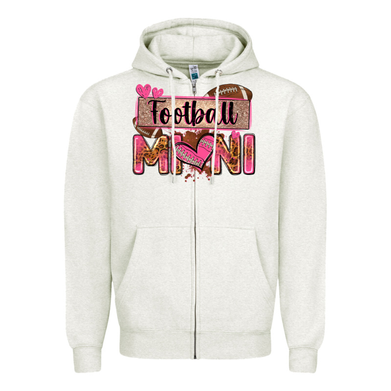 Football Mini With Leopard Zipper Hoodie by Zillion Design Studio | Teevron
