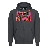 Smoke football mini with leopard Zipper Hoodie - Zillion Design Studio