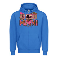 True Royal football mini with leopard Zipper Hoodie - Zillion Design Studio
