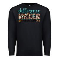 Black difference maker Premium Sweatshirt - JahusDesignShop