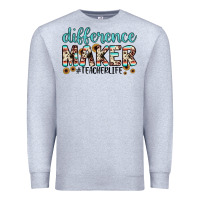 Heather Grey difference maker Premium Sweatshirt - JahusDesignShop