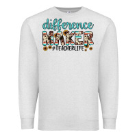 Oatmeal Heather difference maker Premium Sweatshirt - JahusDesignShop