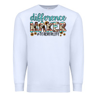 White difference maker Premium Sweatshirt - JahusDesignShop