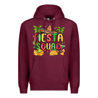 Burgundy fiesta squad Premium Hoodie - MaliasSmallBusiness