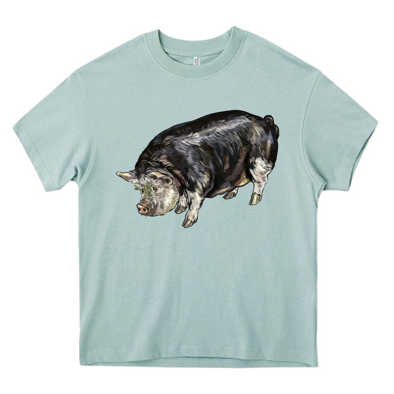 Poland China Pig Heavy Core Tee by LillyAllenDesigns | Teevron