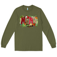 Army Green mama claus Long Sleeve Tee - Zillion Design Studio