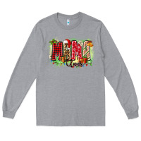 Heather Grey mama claus Long Sleeve Tee - Zillion Design Studio